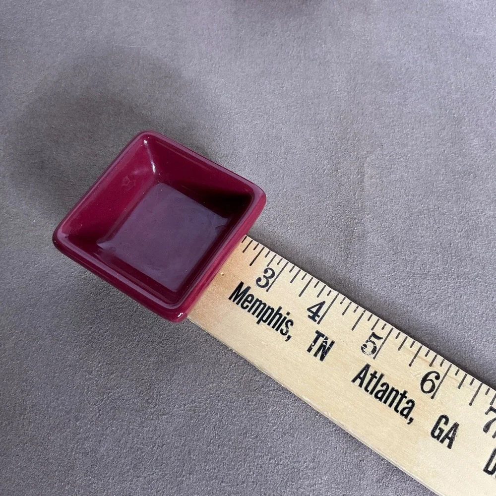The Pampered Chef Simple Additions Ramekins Dishwasher  Safe Set of 4 Deep Red‎